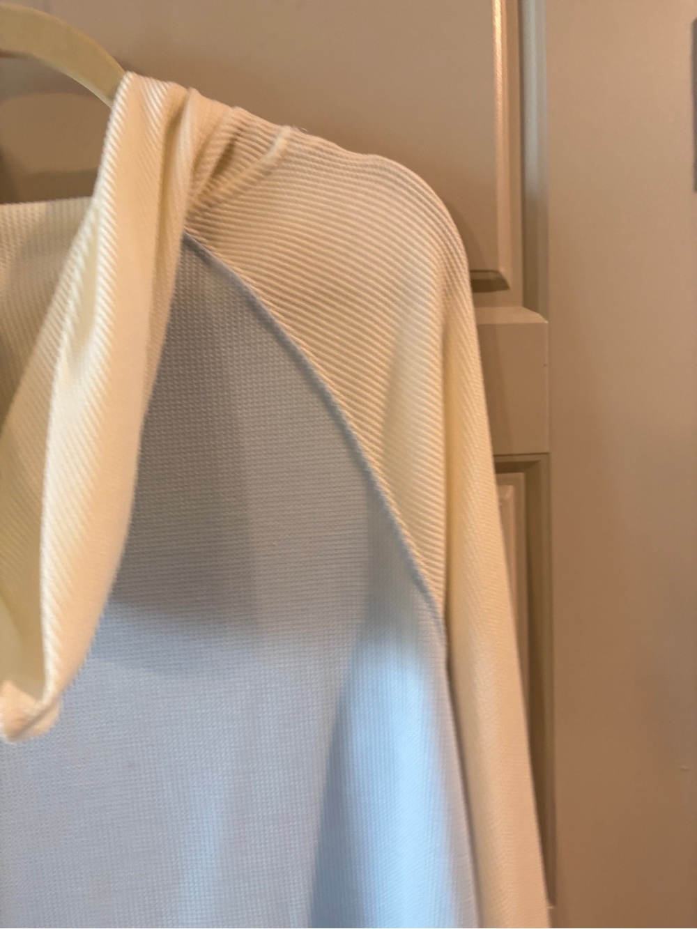 Pink Republic Hamptons Surf Club Waffle Knit Hoodie Prep Coastal Top Size L - Picture 9 of 10